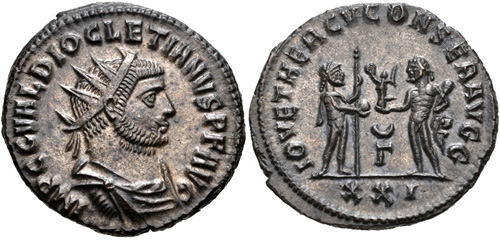diocletian roman coin antoninianus